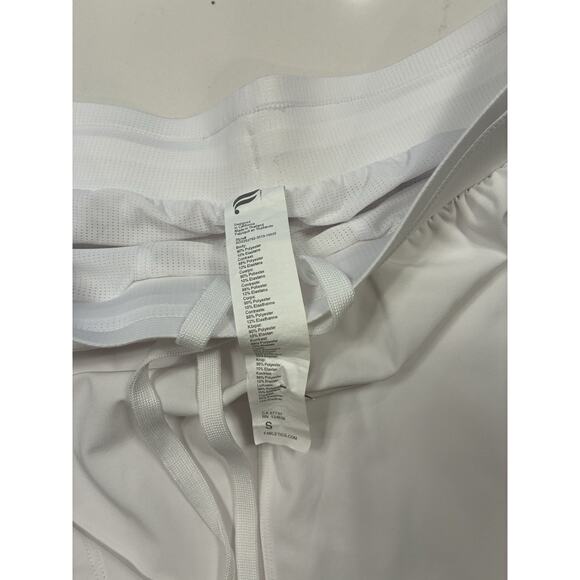 Fabletics Fundamental Shorts Mens Small White Split Hem Drawstring Size Small - Picture 6 of 8